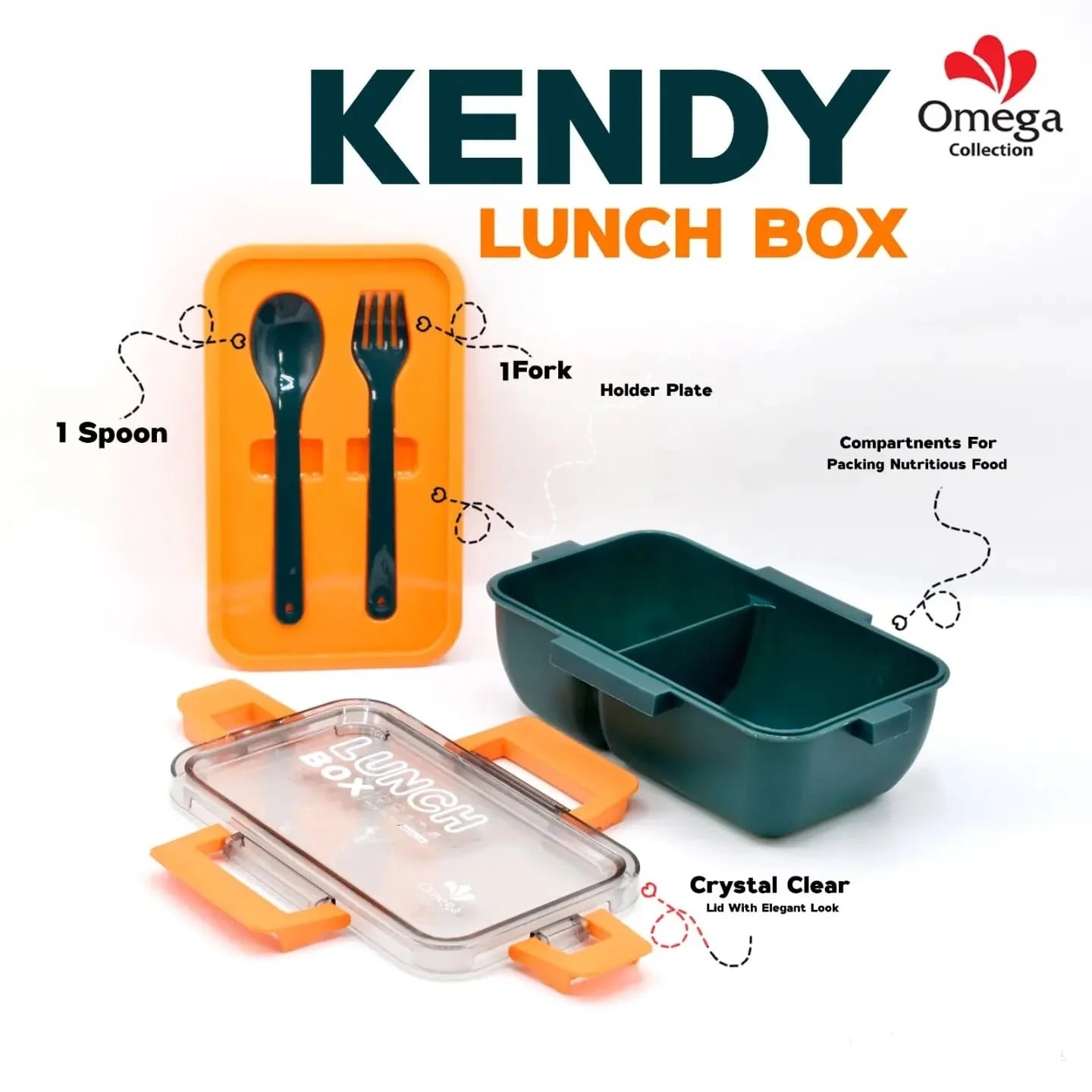 Omega Kandy Lunch Box – Perfect for Work, School, and Travel
