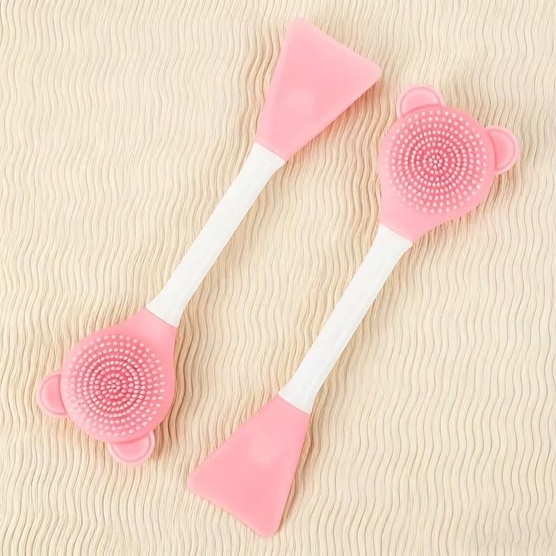 Facial Beauty Mask Stick & Face Brush – 2 in 1 Skin Care Tool