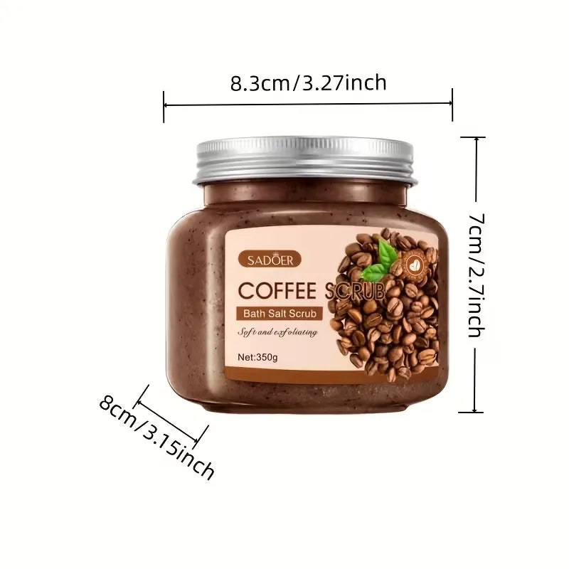 Sadoer Coffee Bath Salt Scrub Exfoliating Body Scrub