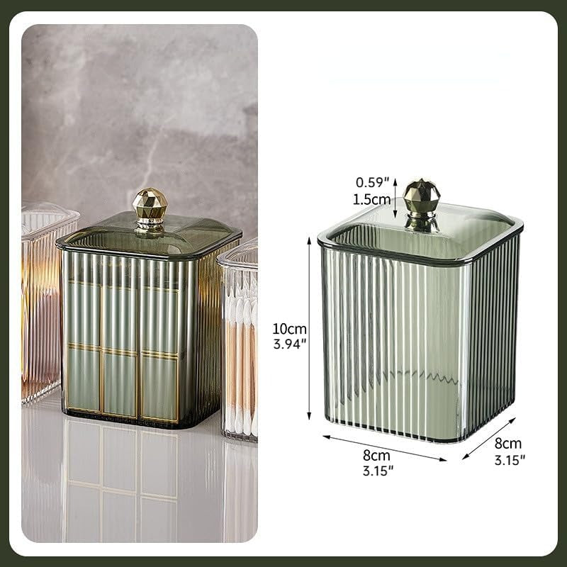 Acrylic Square Swab Storage Box, Makeup Cotton Pad Storage Box, Single Cell Clear Case, Cosmetics Jewellery Container