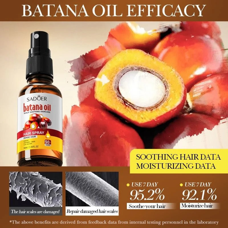 Sadoer Batana Oil Hair Spray | Scalp Soothing Dense Hair Serum 30ml