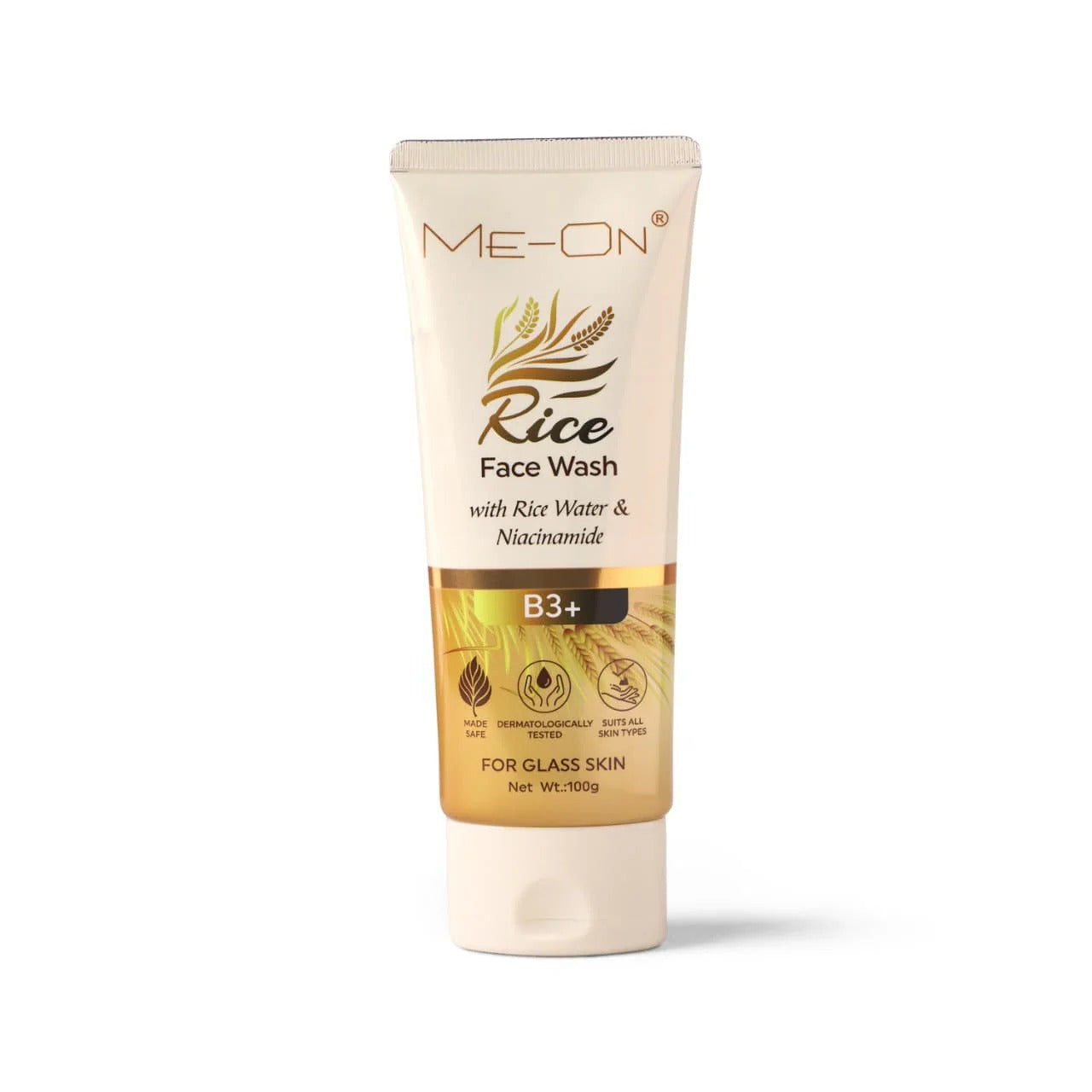ME-ON Rice Face Wash with Rice Water & Niacinamide B3+ – For Glass Skin (100ml)