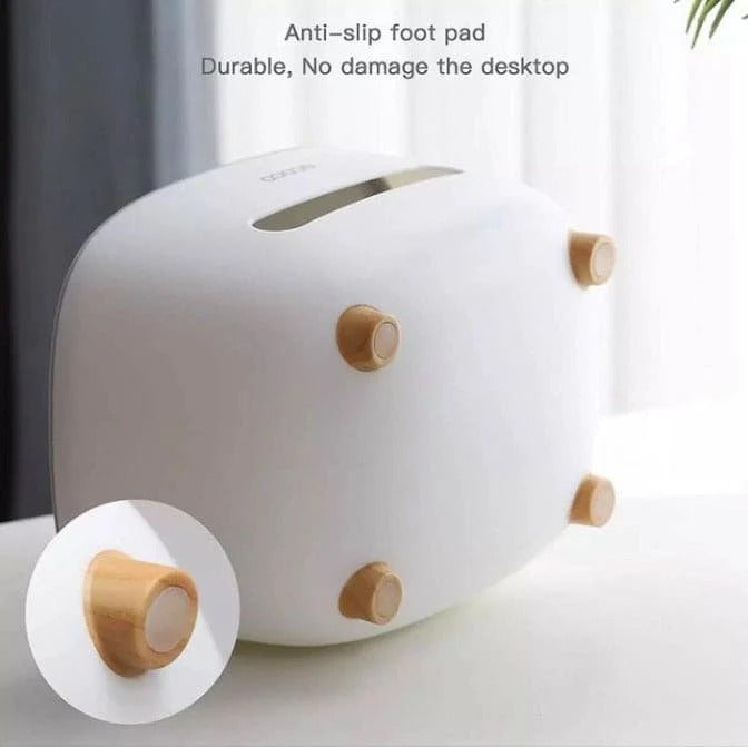 Ecoco Multi-Functional Desk Storage Box Remote Control Case Cosmetic Organizer Holder Suction Paper Tissue Box