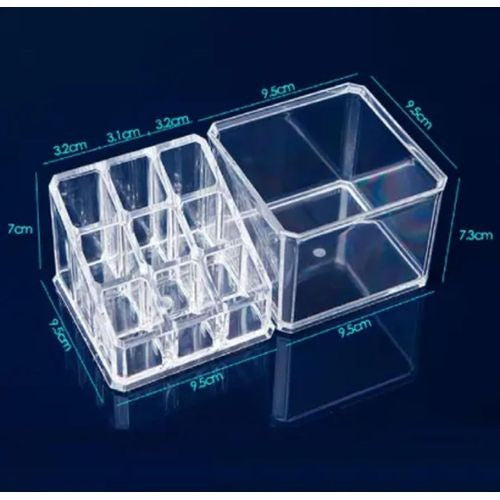 9 Grid 2 Layer Acrylic Cosmetics Organizer