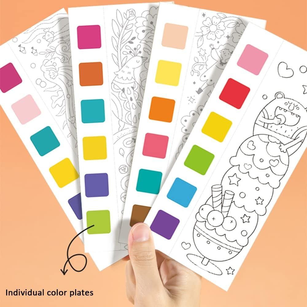 Reusable Magic Water Book, Creative Children Magical Drawing Books with Pen