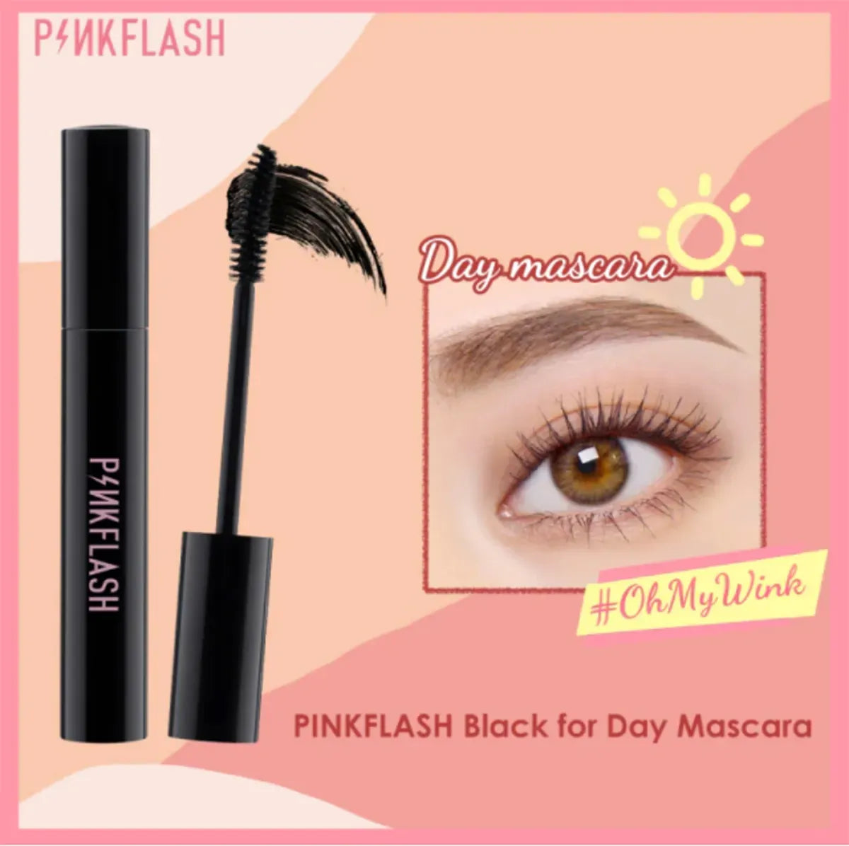 Pinkflash Waterproof Mascara | Lengthening & Volume