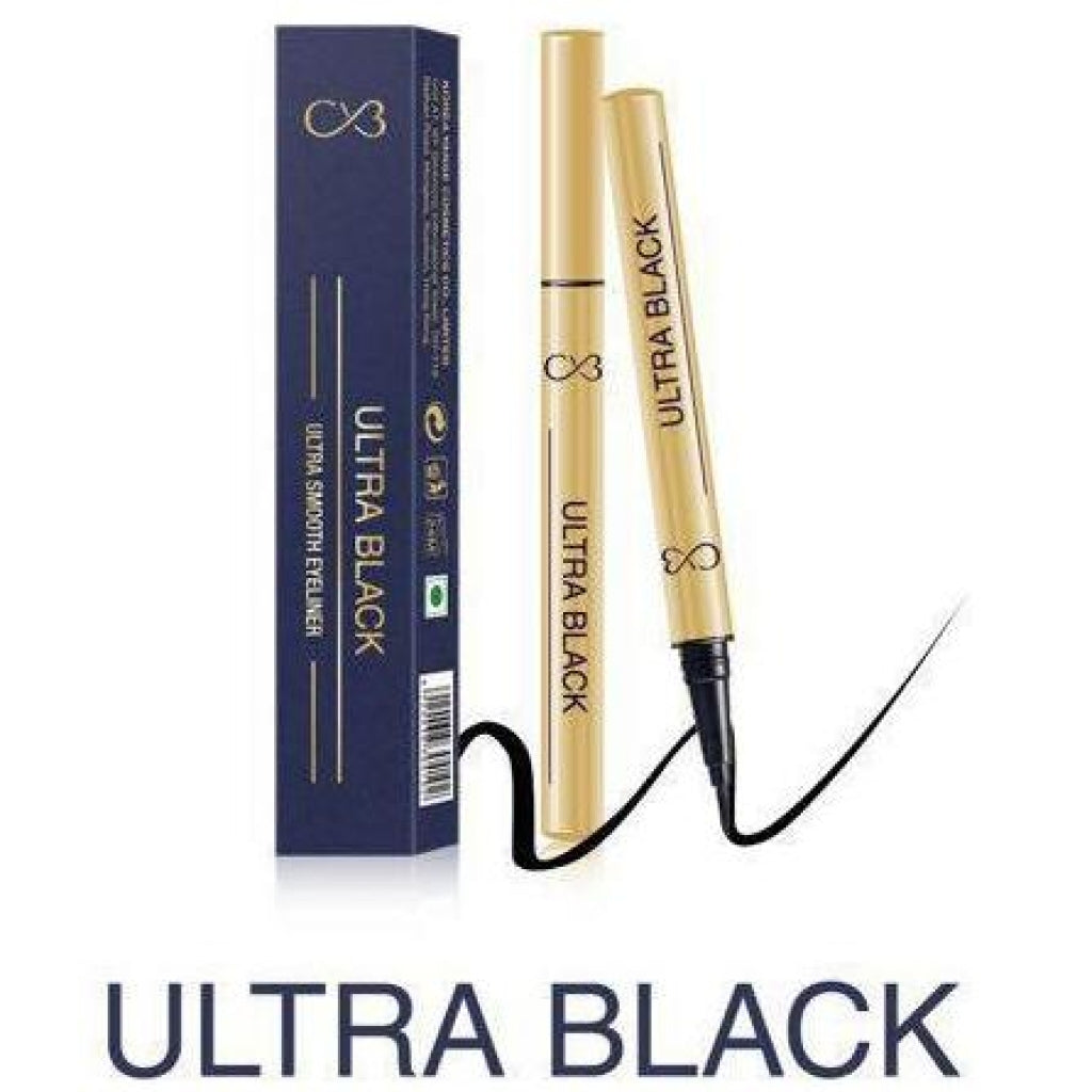 CVB Paris Ultra Black Eyeliner Smooth Eyeliner, Waterproof Eyeliner