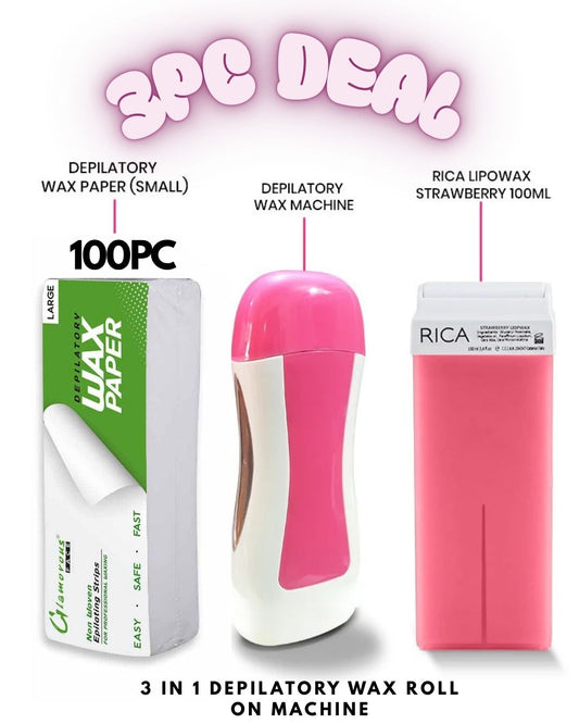 3 IN 1 DEPILATORY WAX ROLL ON MACHINE