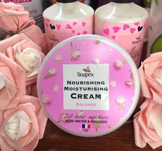 Soapex Nourishing Moisturizing Cream Avacado with Rose Water 220ml