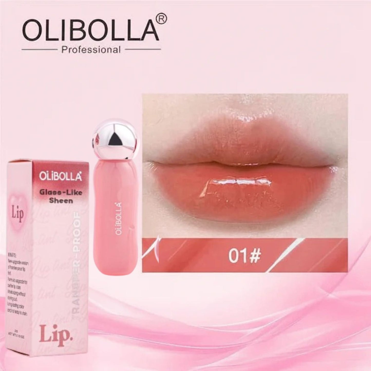 Olibolla Sheen Glass Transfer-Proof Lip Tint Gloss