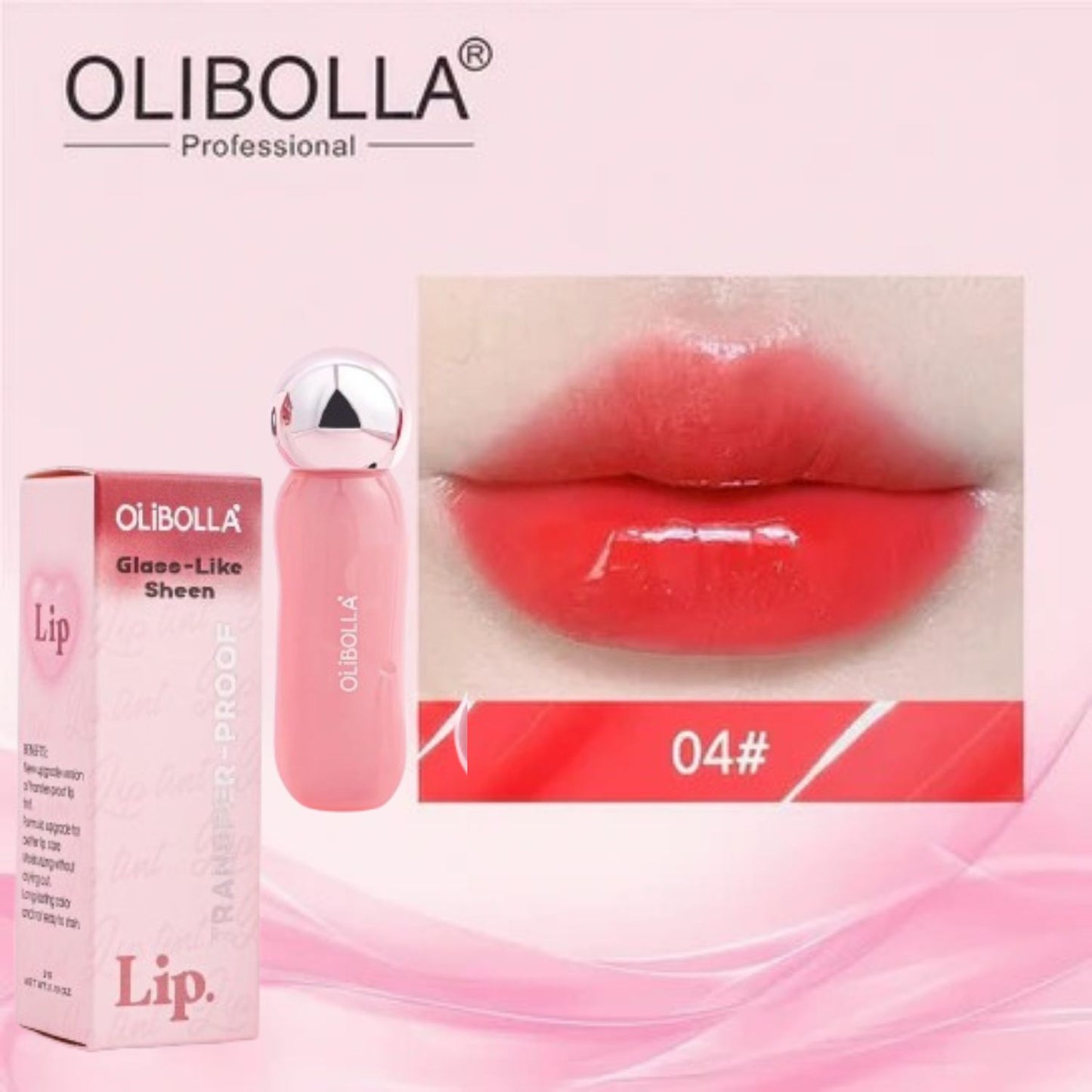 Olibolla Sheen Glass Transfer-Proof Lip Tint Gloss