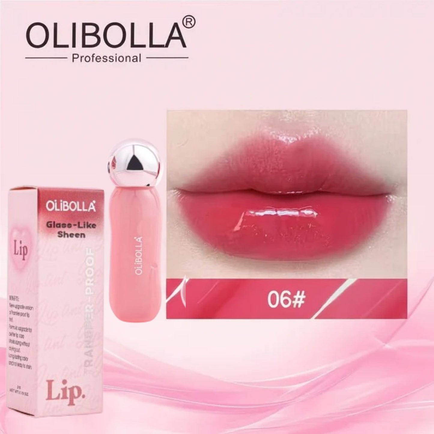 Olibolla Sheen Glass Transfer-Proof Lip Tint Gloss