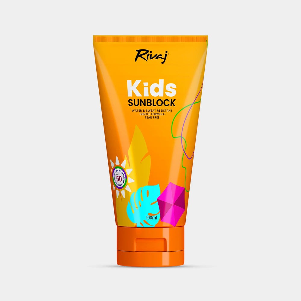 Rivaj UK SPF 50SPF Kids SunBlock 100ml