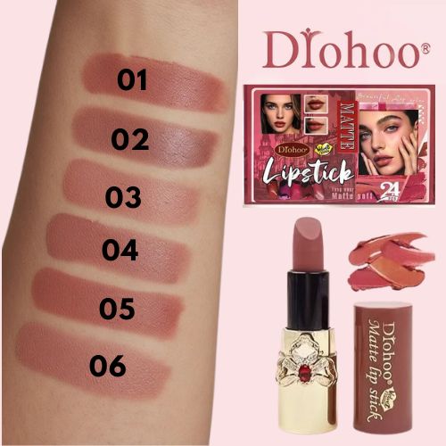 Drohoo Matte Lipstick velvety textures and trending nude or vibrant shade