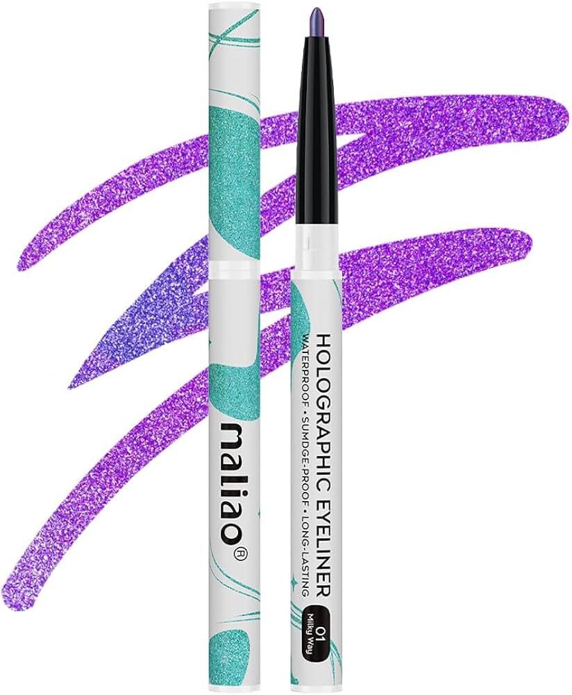 Maliao Holographic Eyeliner with Multi chrome Effect | Long-Lasting