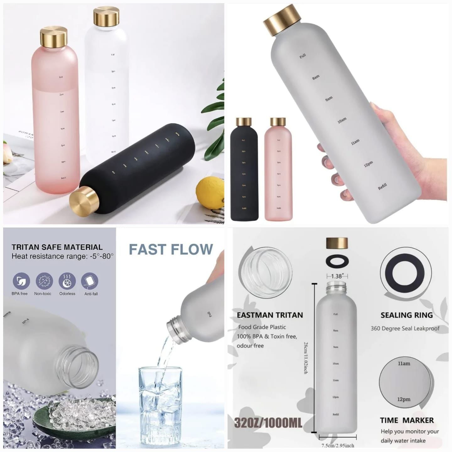 TRITAN TIME BOTTLE 1000ml