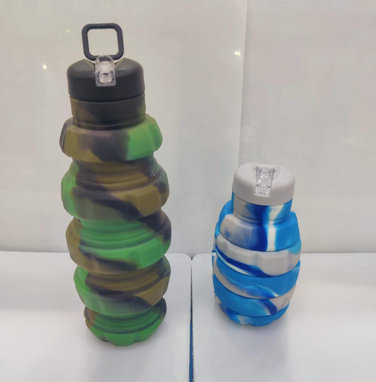COLLAPSIBLE FOLDING WATER BOTTLE SILICONE MATERIAL