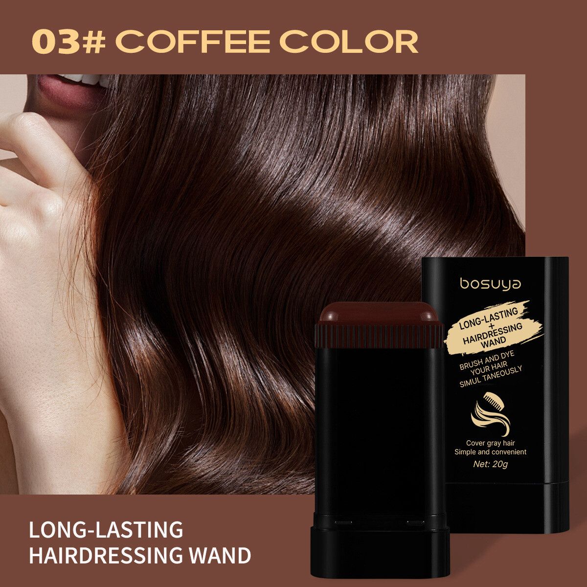 Bosuya Hair Dye Stick Comb 