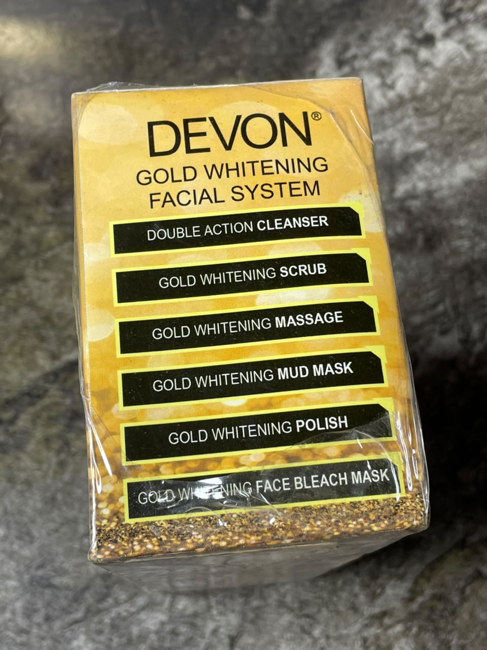 DEVON GOLD FACIAL 6PC SET ONLY 1PC