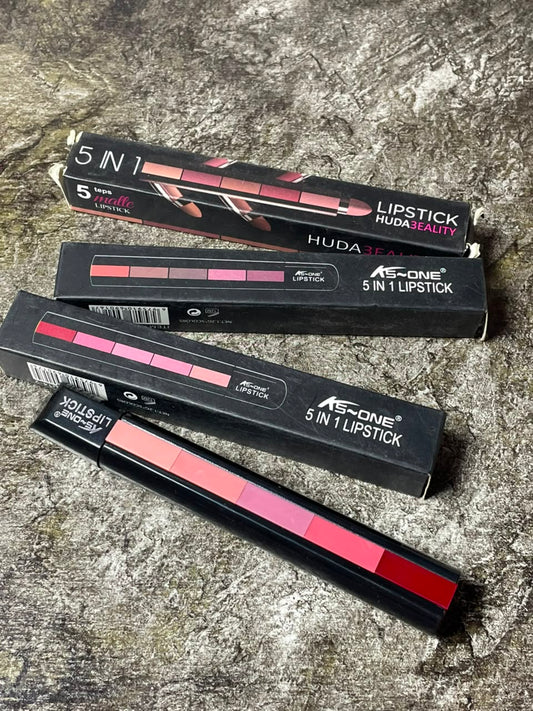 5IN1 LIPSTICK RANDOM SAHDE ONLY 3PC