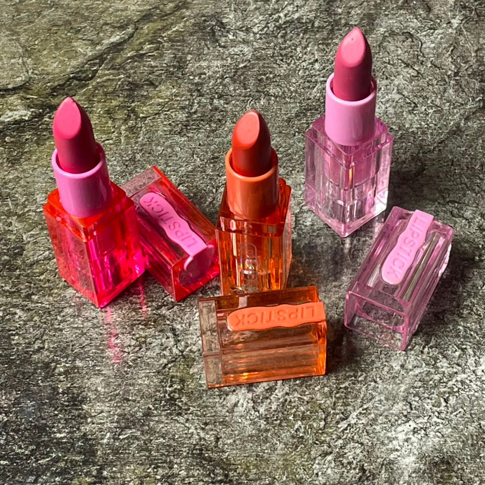 HUDA BEAUTY LIPSTICK ONE TIME SWATCH ONLY 3PC
