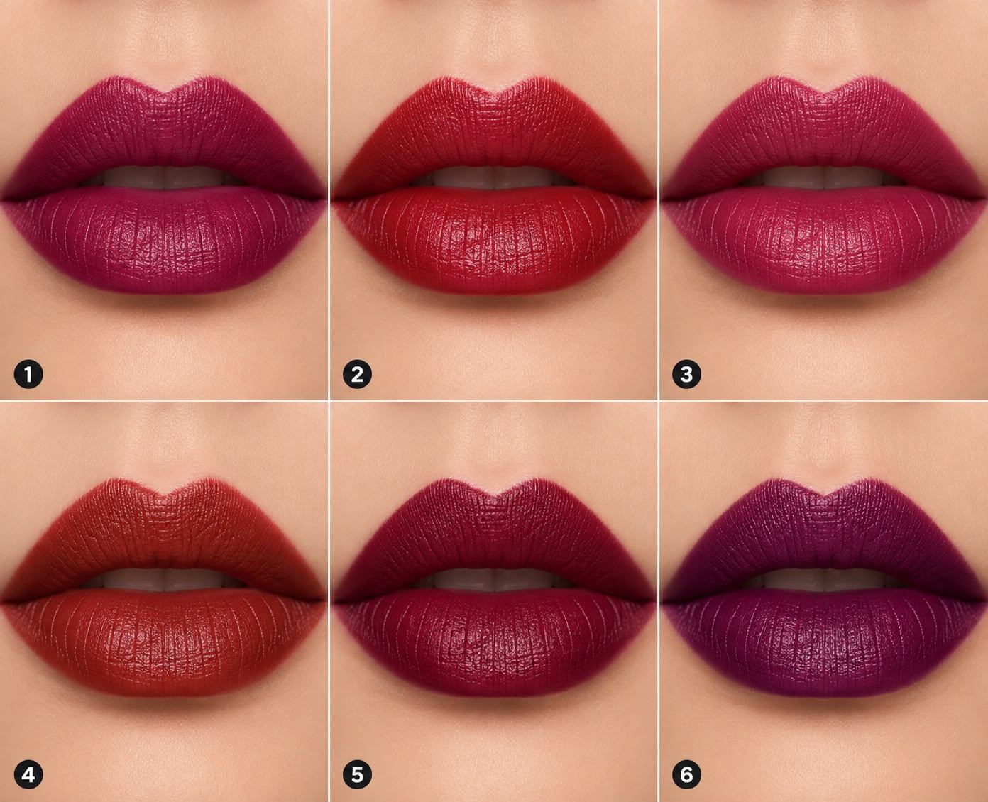 Crazy Girl 6 Shade Velvet Matte Lip Palette | Heart Shape Korean Lipstick Palette with Silicone Spatula