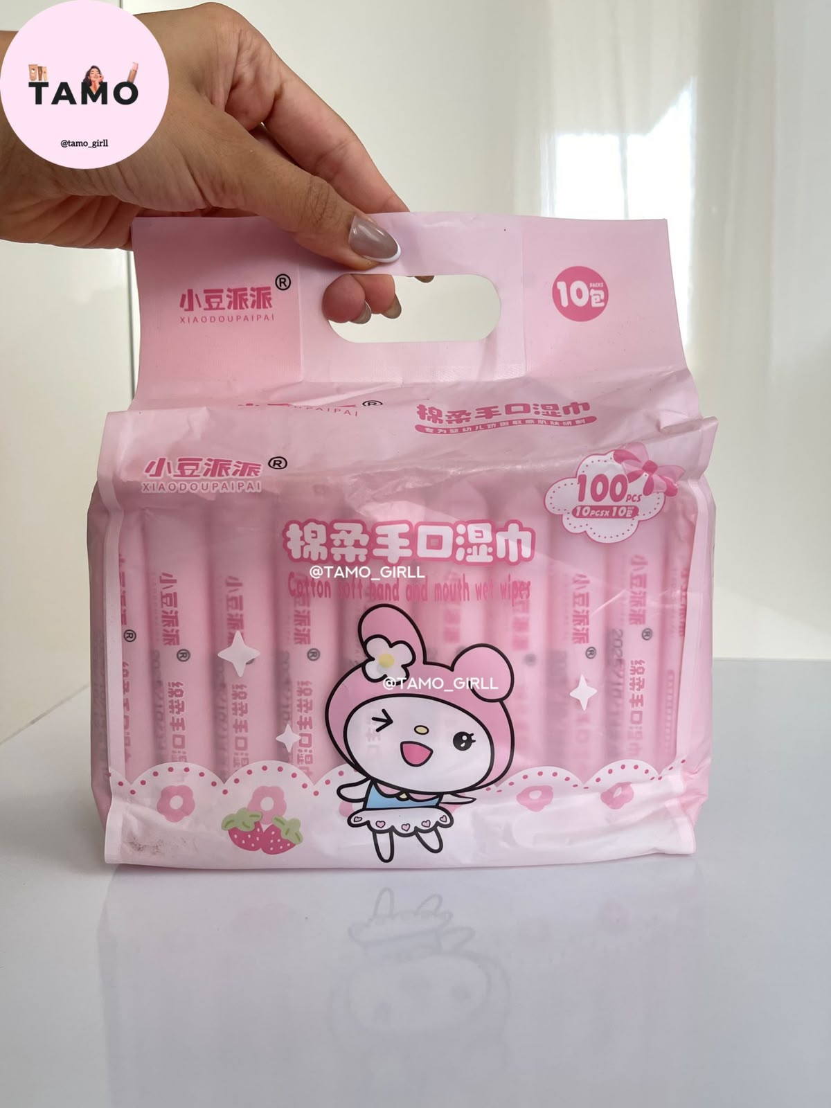 Mini Pocket Wet Wipes with Cartoon Designs 100Pc Pack