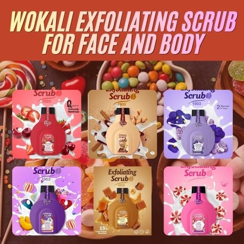 Wokali Exfoliating Scrub – Face & Body Deep Cleansing Scrub