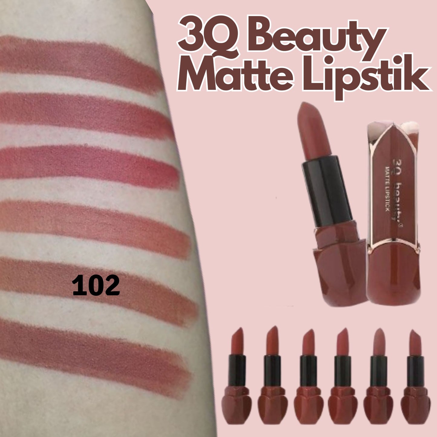 3Q Beauty Matte Lipstick