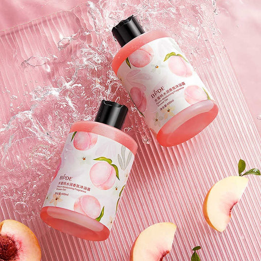BPDE Natural Body Wash Peach Refreshing Moisturizing Shower Gel