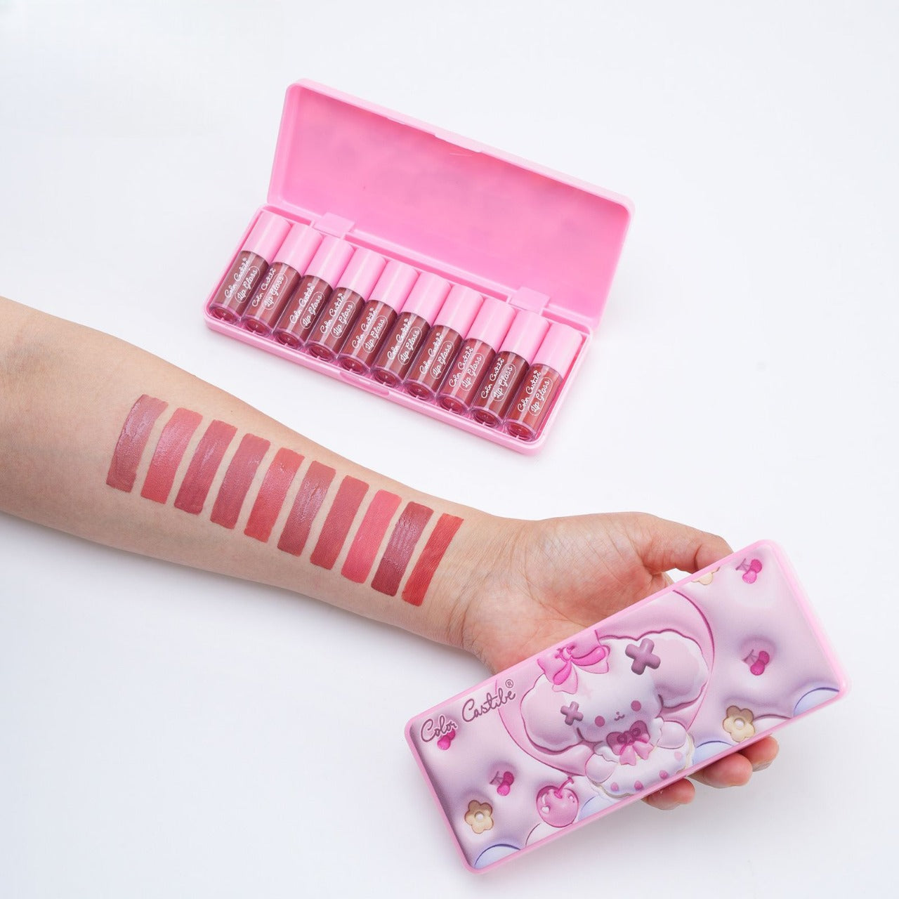 Mini 10 Colors Liquid Lip Gloss, Non Fading Lip Gloss, Water light Lip Gloss Set