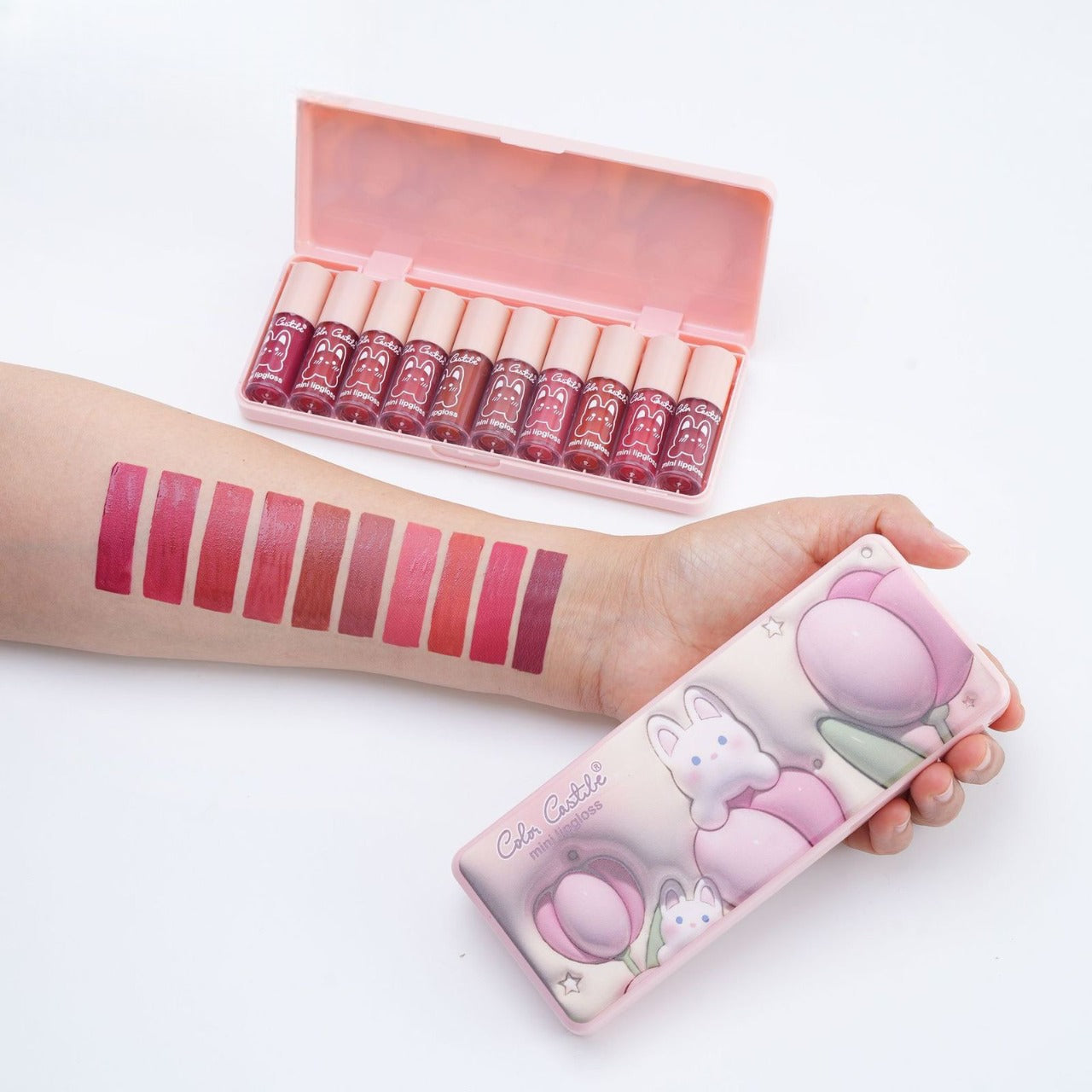 Mini 10 Colors Liquid Lip Gloss, Non Fading Lip Gloss, Water light Lip Gloss Set