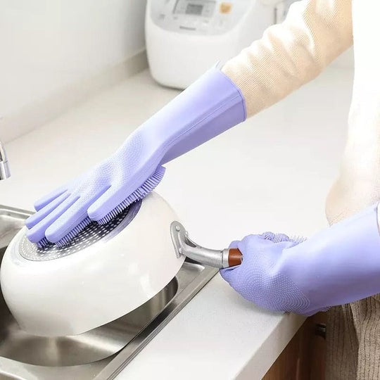 Washing Gloves, Silicone Dish Washer, Hand Gloves For Cleaning Share Tweet
