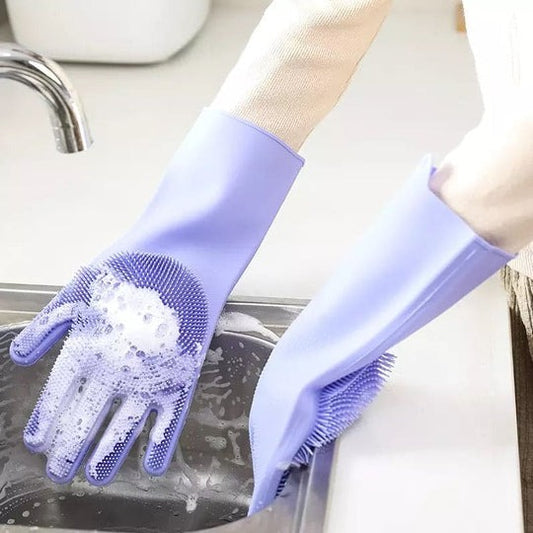 Washing Gloves, Silicone Dish Washer, Hand Gloves For Cleaning Share Tweet