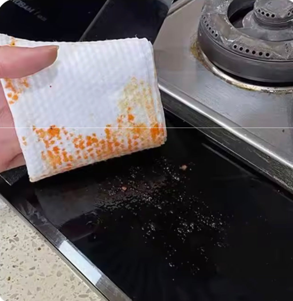 Household Kitchen Wipes, Oil Stain Removal Wipes, Dirt-Removing Portable Cleaning Towel