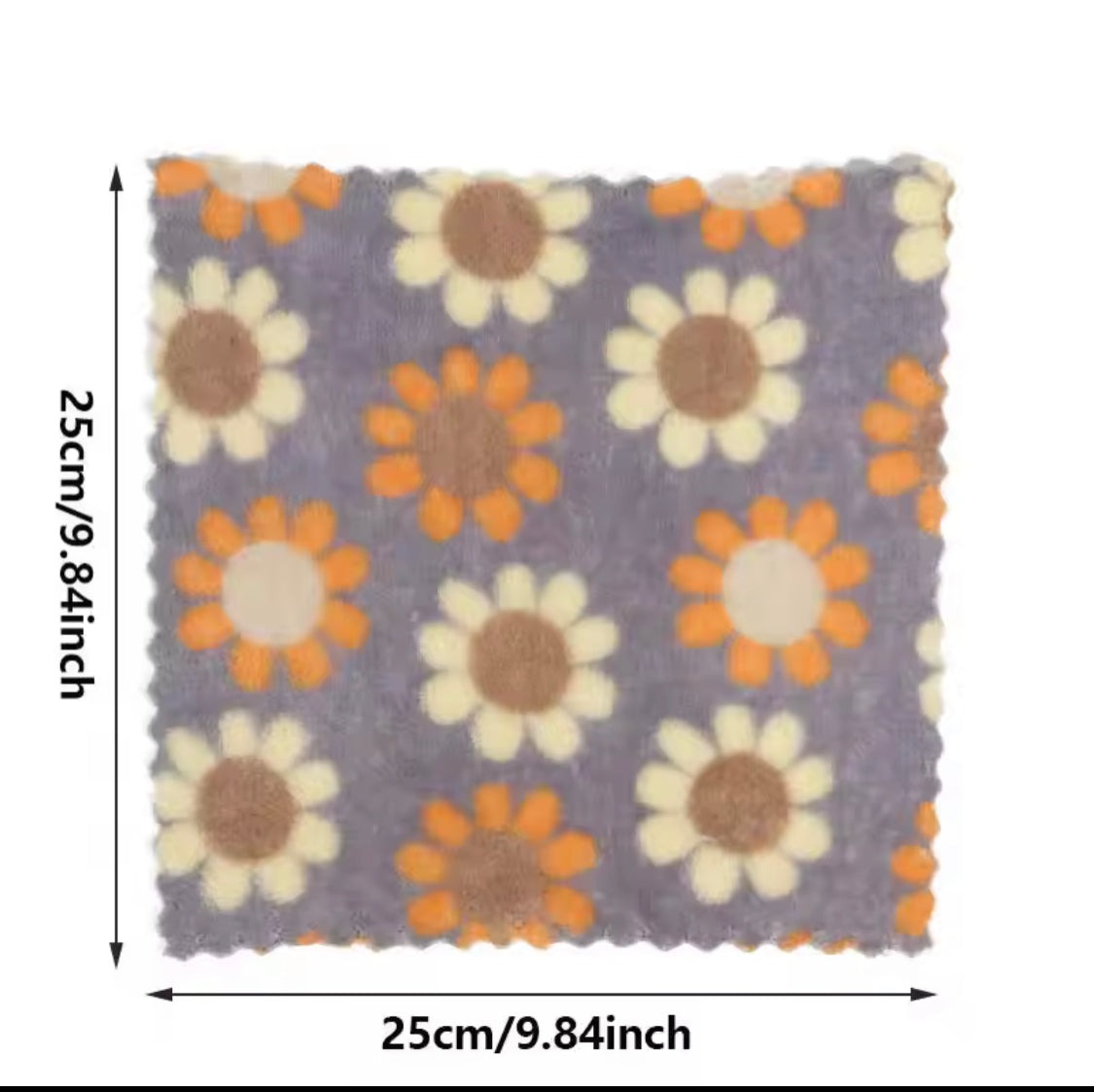 Set Of 5 Kitchen Cleaning Cloth, Soft Absorbent Dishcloth, Coral Fleece Wiping Towel Rags