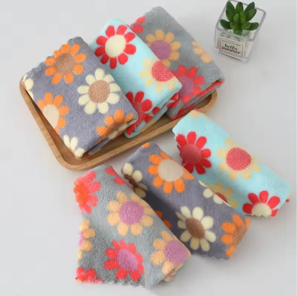 Set Of 5 Kitchen Cleaning Cloth, Soft Absorbent Dishcloth, Coral Fleece Wiping Towel Rags