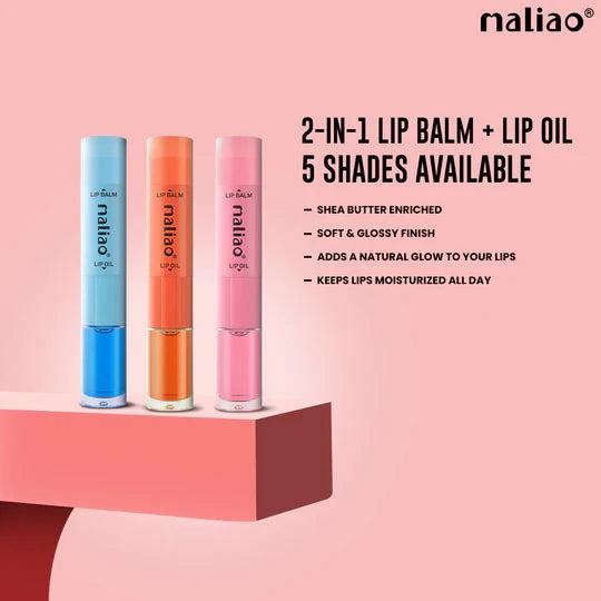 MALIAO PROFESSIONAL MAKE-UP 2 in 1 LIP BALM + LIP OIL