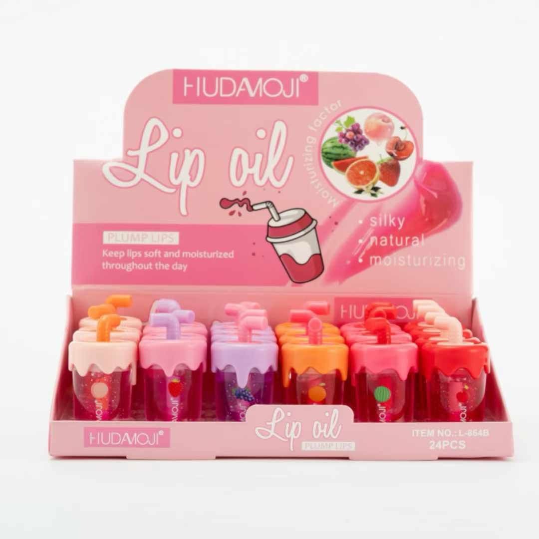 Huda Moji Lip Oil Cup-Style Bottles