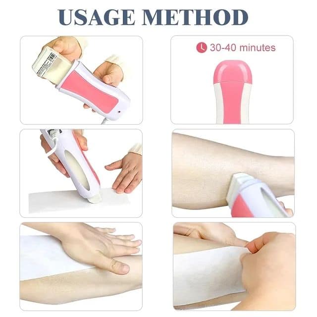 3 IN 1 DEPILATORY WAX ROLL ON MACHINE
