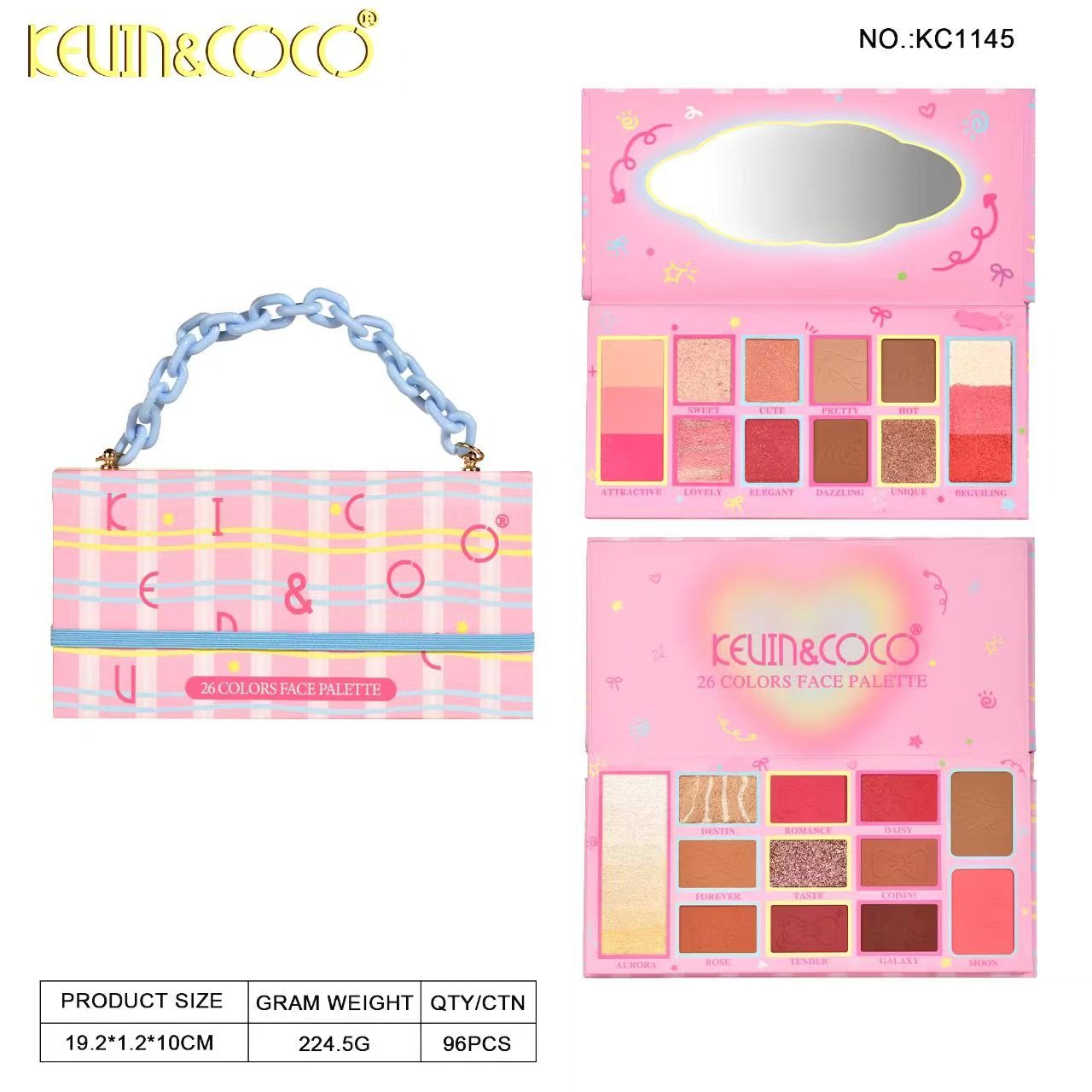 Kevin & Coco Dream Weaver Express 26-Color Eyeshadow Palette (KC1154)