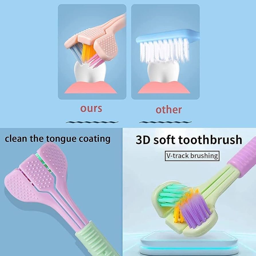 Three-Sided Toothbrush,
