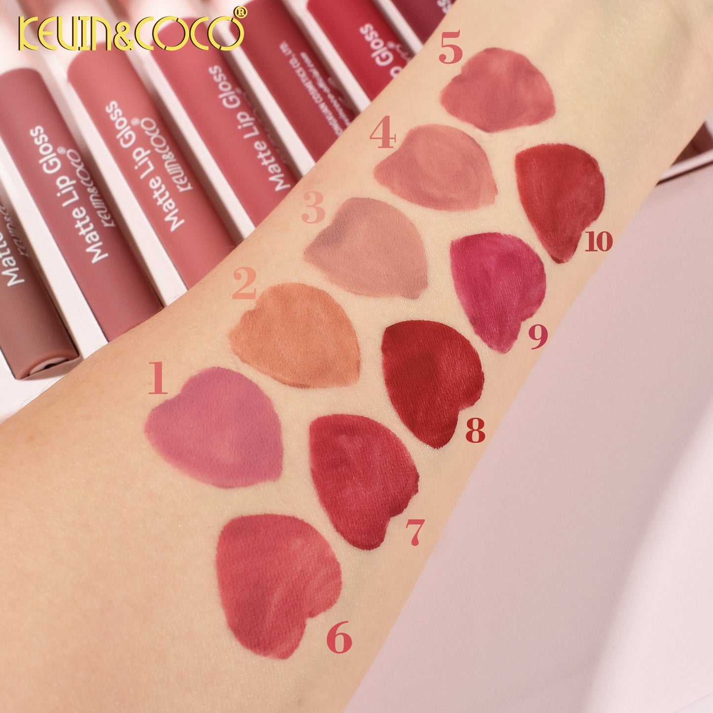Kevin & Coco Beautiful Energy Lip Gloss Display Set - 8 PCS (KC246427)