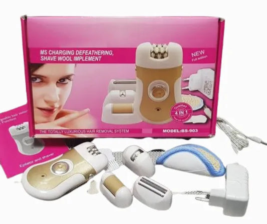 Kemei KM-903 4-in-1 Rechargeable Epilator, Shaver Kit