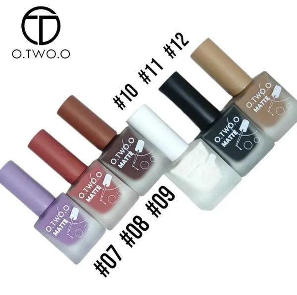 O.TWO.O Matte Nail Polish Pack of 6