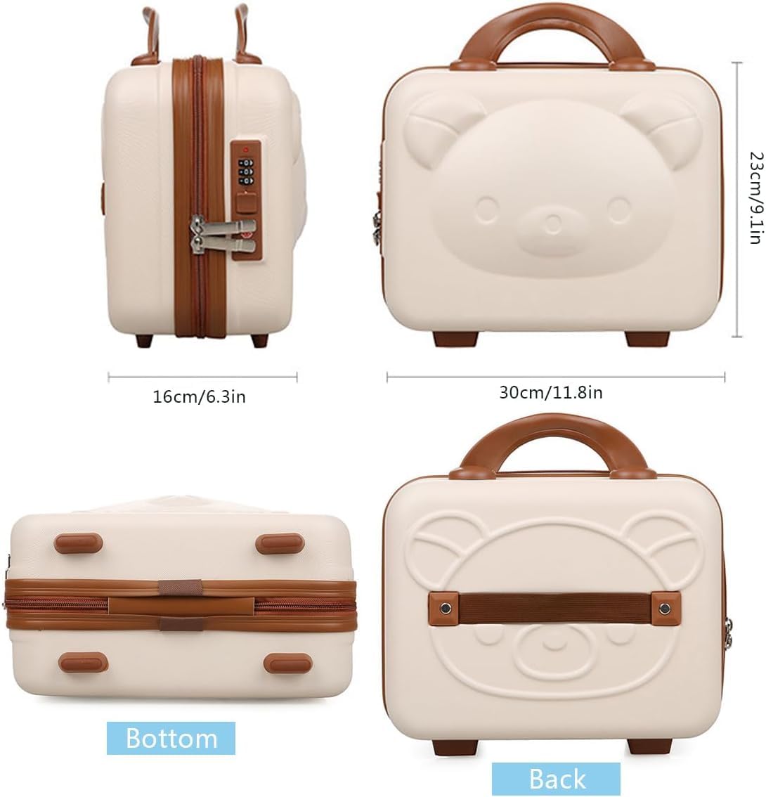 Teddy Bear Design Suitcase Storage Bag