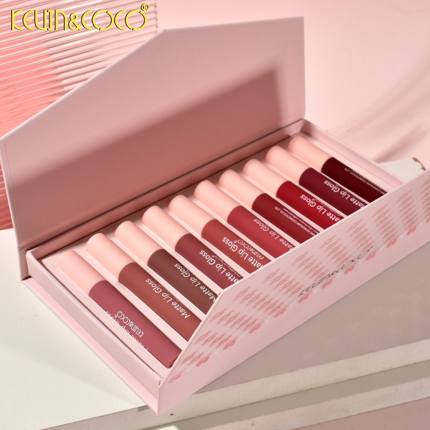 Kevin & Coco Beautiful Energy Lip Gloss Display Set - 8 PCS (KC246427)