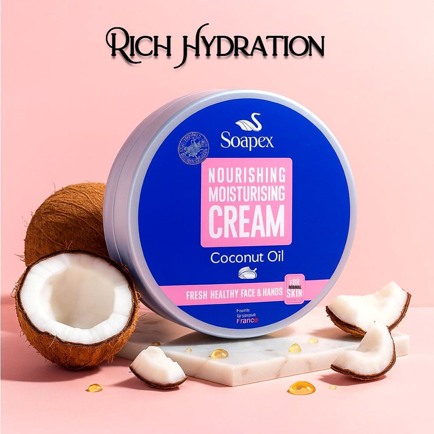 Soapex Nourishing Moisturizing Cream Coconut Oil 220ml