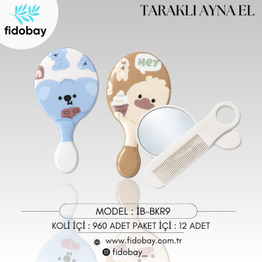 Girls Cute Kawaii Animal Comb with Mirror