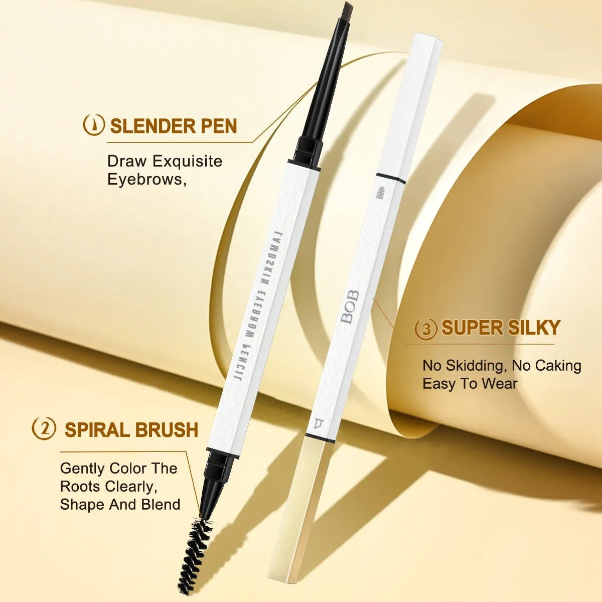 BOB Long Wearing Eyebrow Pencil – Precise & Smudge-Proof Brow Define
